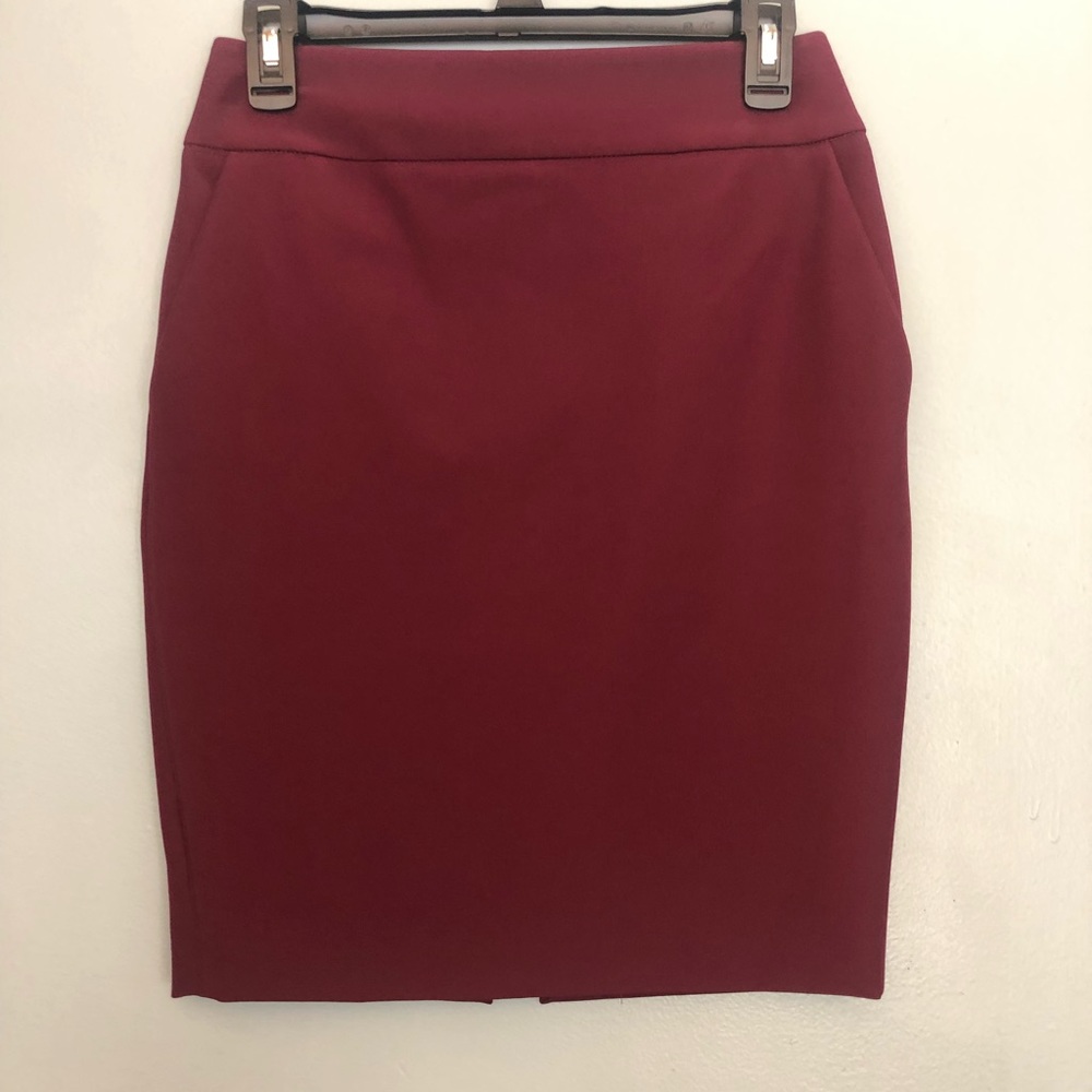 Express maroon pencil skirt size 4